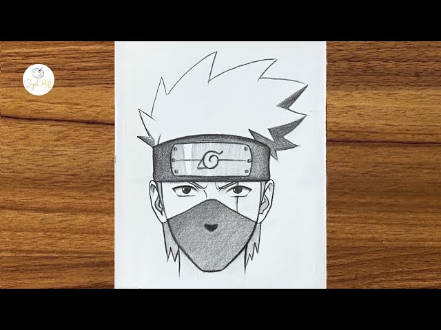 Easy Anime Drawing || How to Draw Kakashi step-by-step || Easy Drawing Tutorial for Beginners