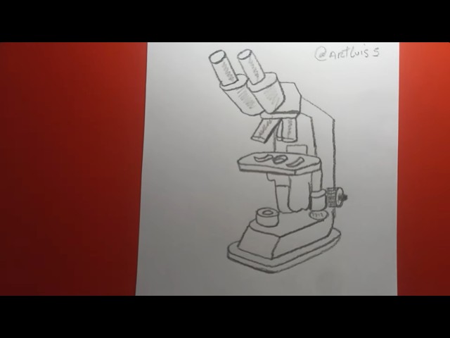 Como desenhar um microscópio