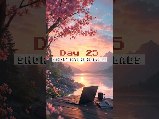 Day 25 | 100 Days of Short Hacking Labs Series #thecyberhub #ethicalhacking #vapt