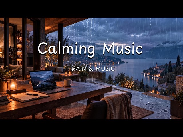 (No Ads) Relaxing Music for Sleep, Meditation, and Rain Over an Italian Lake