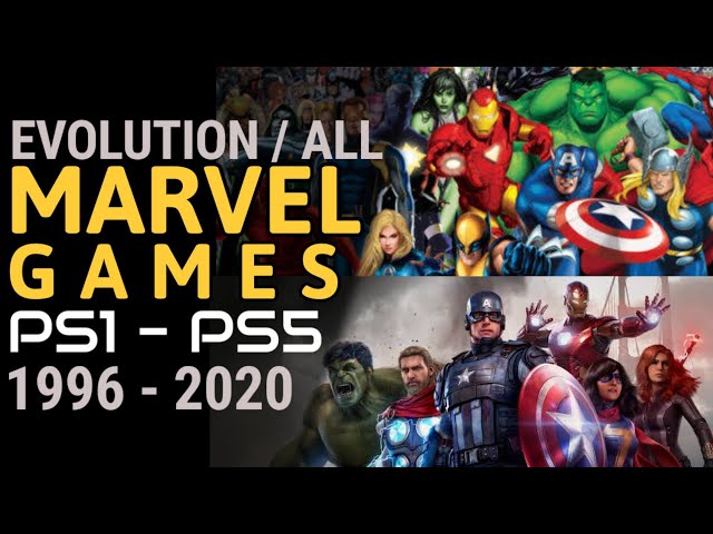 Evolution of MARVEL Games PS1 PS2 PSP PS3 PSVita PS4 PS5 (1996-2020)