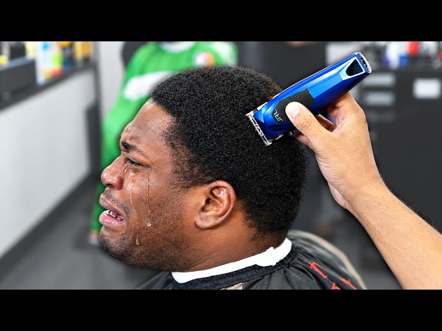 HAIRCUT TUTORIAL: WE CUT IT OFF! 360 WAVES | LOW TAPER on COARSE HAIR