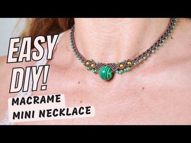 Create a Beautiful Boho Choker Necklace | Easy Micro Macrame Tutorial