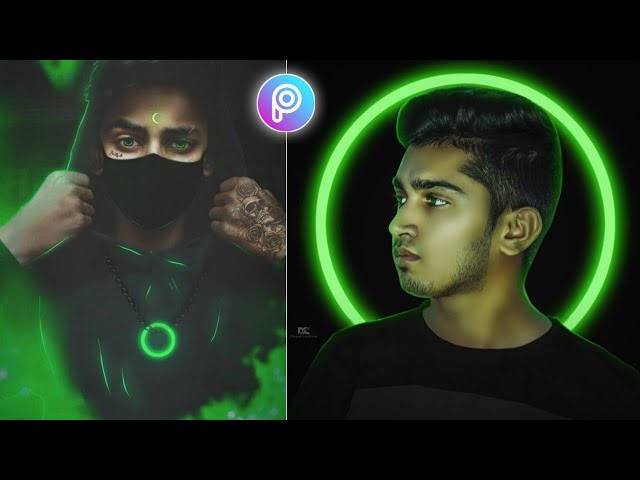 Visual neon rim light glowing effect in picsart - How to make rim light effect steps by step