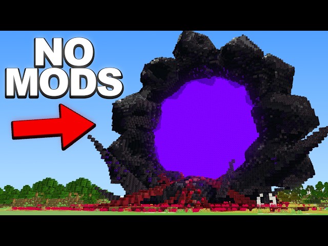 I Built A Massive Nether Portal That Actually Works