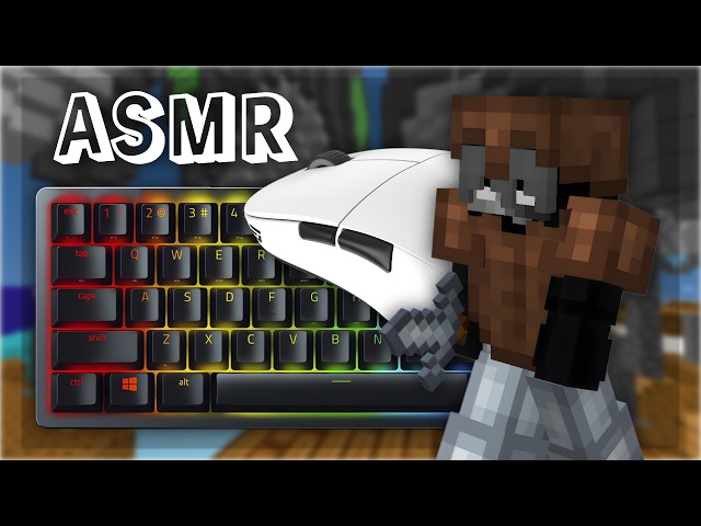 Keyboard & Mouse Sounds ASMR (Handcam) | Hypixel Bedwars