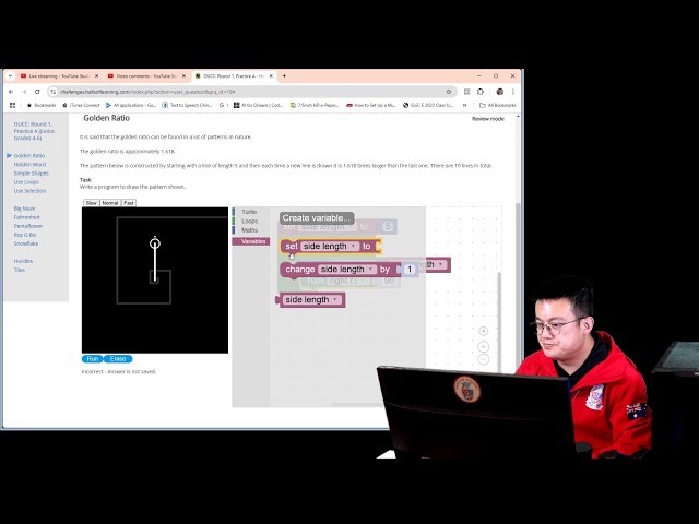 Tutorial: SPIKE Prime Gyro Straight For Centimeters, OUCC Golden Ratio Blockly.