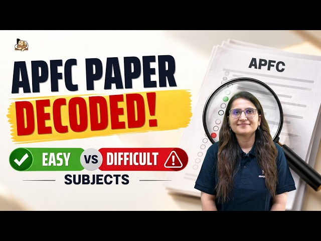 UPSC EPFO APFC Previous Year Paper Analysis | Subject Wise Weightage, Difficulty Level & Strategy