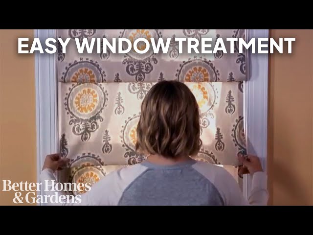 Easiest DIY Window Treatment | How to Make a Roman Shade at Home