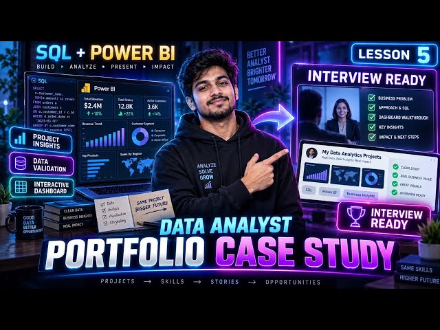 Data Analyst Portfolio Case Study | Turn SQL + Power BI Project Into an Interview-Ready Story 🔥