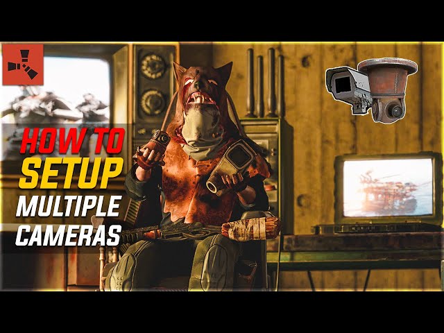 HOW TO SETUP MULTIPLE SECURITY CAMERAS / COMPUTER STATION | RUST
