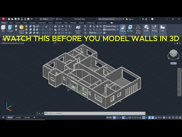 AutoCAD Magic: Building 3D Models from 2D Floor Plans (Part 1)