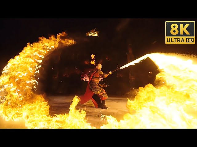 🔥 Insane Fire Sword Performance | Epic Fire Show ｜#firesword #fireshow 