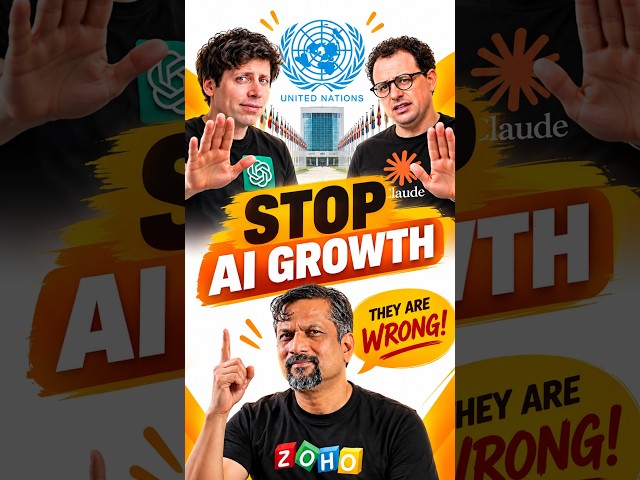 Sam Altman & Dario Amodei Want to Slow AI? Sridhar Vembu Disagrees | AI Debate 2026