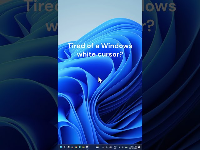 Make your Windows Cursor Black NOW!