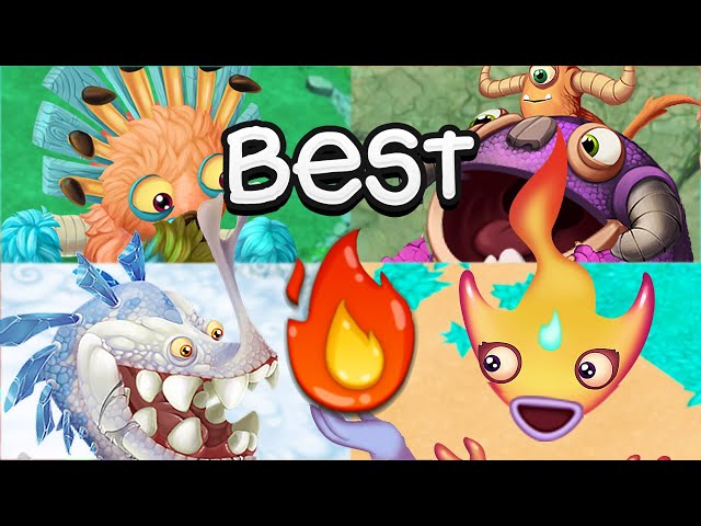 Top 5 New Amber Island monsters (My Singing Monsters)