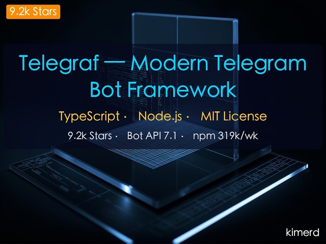 Telegraf.js Tutorial - Scenes, Wizard, and TypeScript for Production Bots