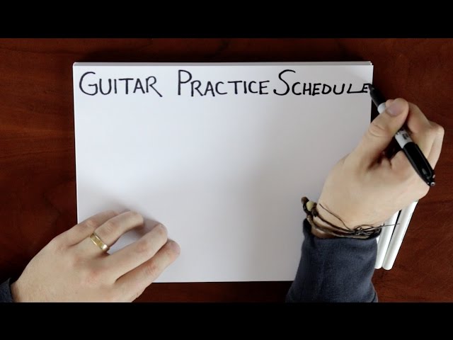 How to Plan a Guitar Practice Routine