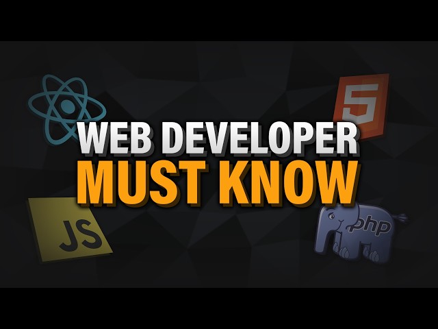 5 Concepts Every Web Developer Should Know