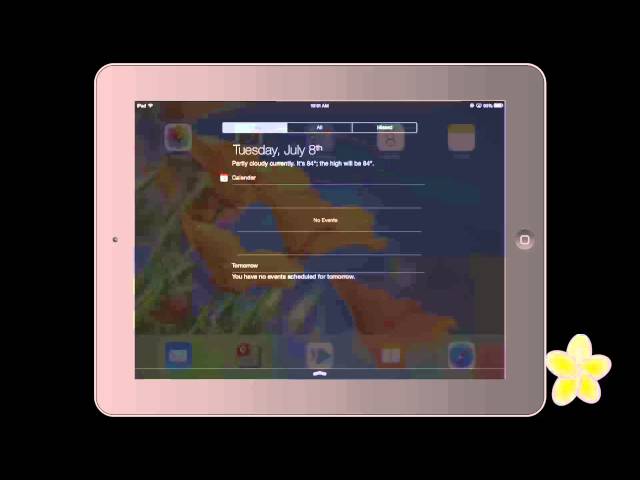 Beginning computer iPad lessons- How to check the weather on your iPad in a snap