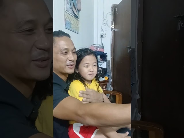 Brother Toshi with Kitia .... she look so cute