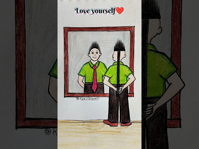 love yourself ❤️#motivation #drawing #art #trending #shorts #story