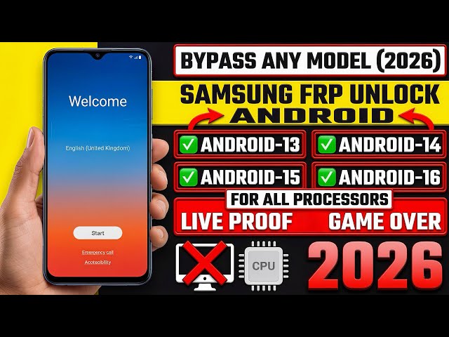 🔓 All Samsung FRP Bypass 2026 | Android 14/15/16 | No PC | 100% Working New Method ✅