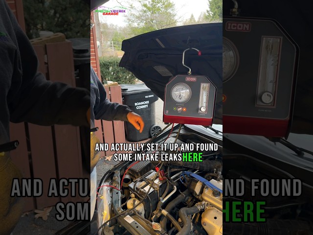 We Found SURPRISE Intake Leaks! 😳 with the ICON Smoke Machine From Harbor Freight #mustwatch #fyp