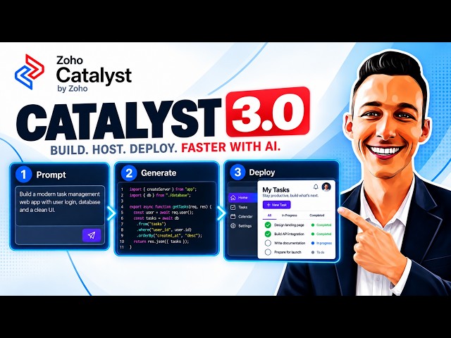 Build & Deploy Custom Apps with AI in Zoho Catalyst 3.0