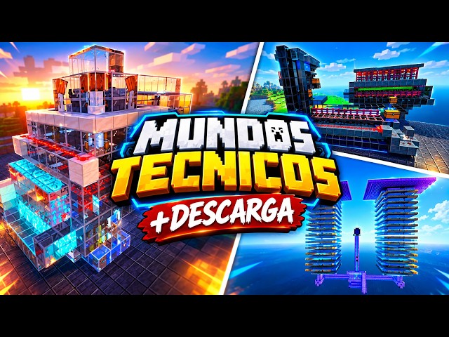 TECHNICAL WORLDS FOR MINECRAFT BEDROCK WITH ACHIEVEMENTS ENABLED 🔥