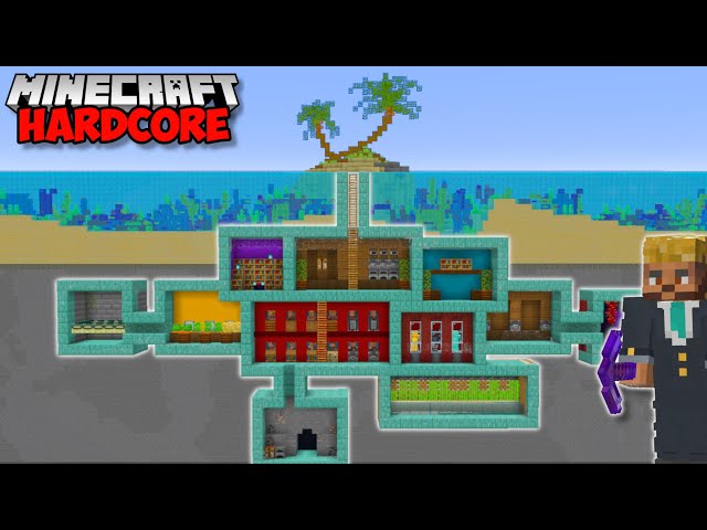I Built An UNDERWATER BASE in Minecraft Hardcore (#102)