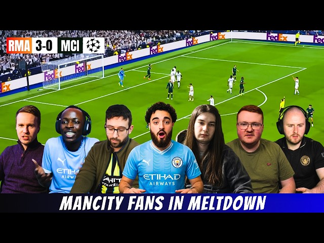 MANCITY FANS IN TEARS😭 Real Madrid 3-0 Manchester City