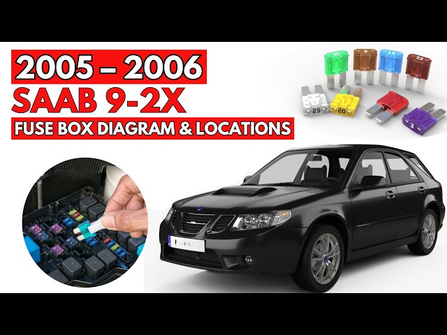Saab 9-2x (2005 & 2006) Fuse Box Locations & Diagrams