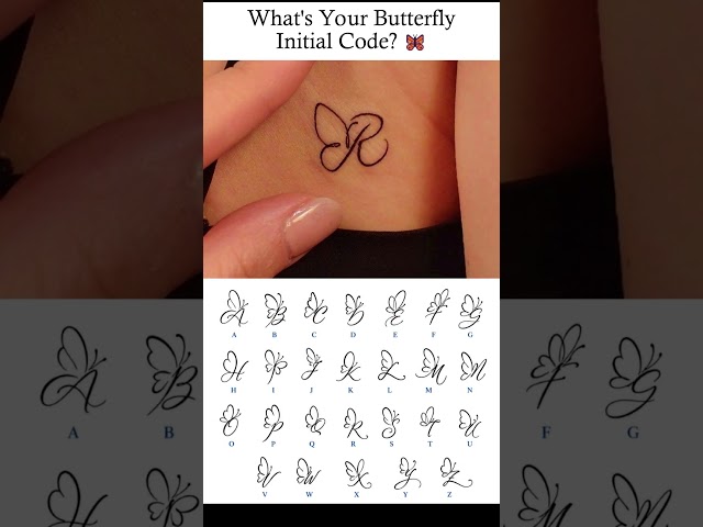 What's Your Butterfly Initial Code? 🦋✨ #shorts