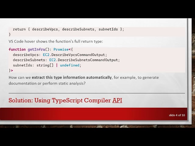 How to Extract VS Code TypeScript Tooltip Information Programmatically
