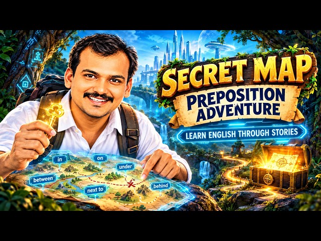 Learn 40 English Prepositions Through an Amazing Story | Spoken English for Beginners