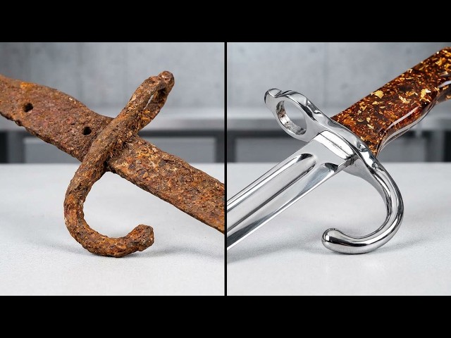 Saving a Destroyed WW2 French Bayonet