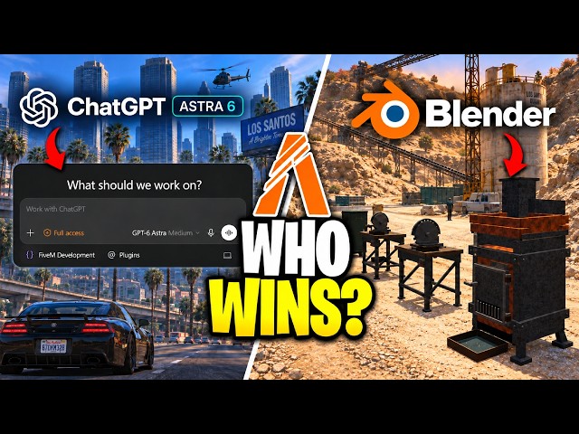 I Put ChatGPT Astra 6 vs Blender to Build a FiveM Script!