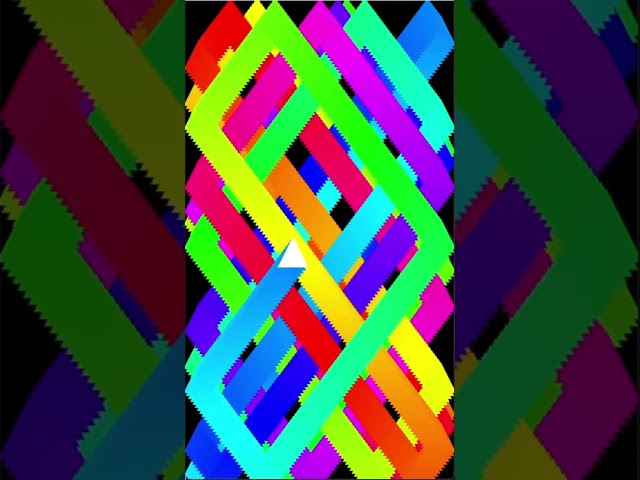 Triangle Pattern ASMR | Colorful Coding Visual