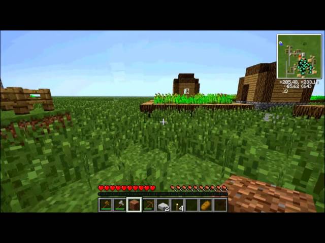Minecraft how to survive on superflat map (TUTORIAL+FULL HD)