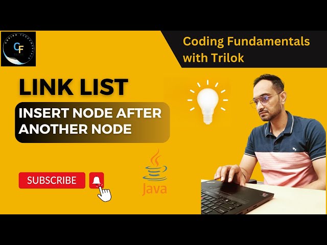 How to Insert node in link list after a particular node || Concepts || Code in Java || In Hindi