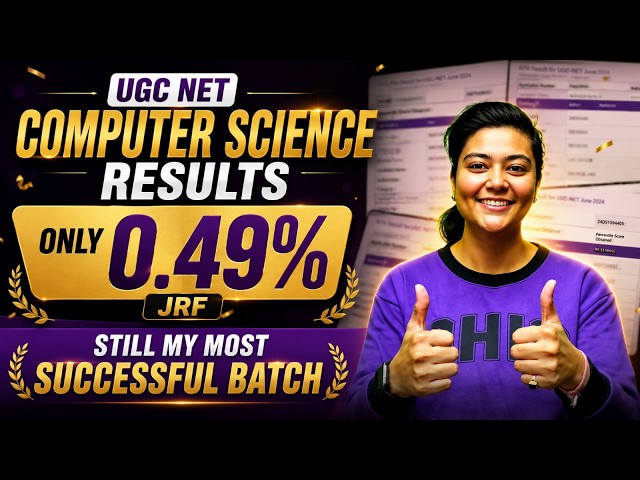 COMPUTER SCIENCE JRF RESULTS MADE HISTORY 😱 ADITI MAM