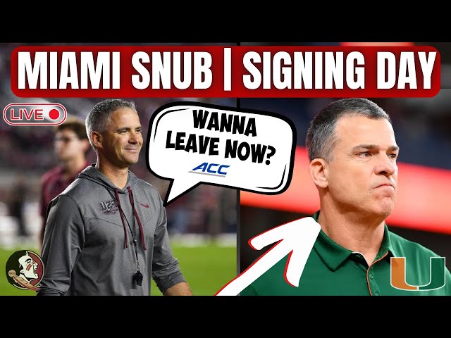 Miami Playoff Snub? Should FSU & Miami Leave the ACC? | Early Signing Day Recap