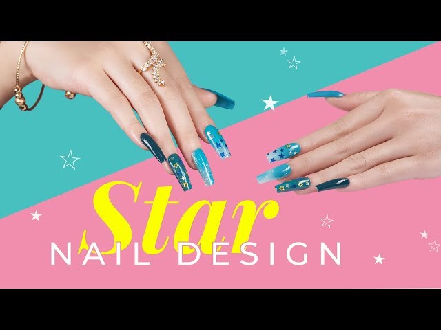 Easy Dip Star Nail Art - Lavis Dip