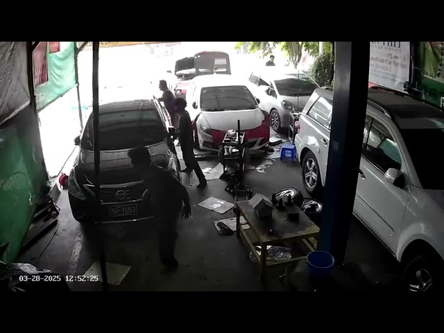M7.9 Earthquake Strikes Auto Shop, Naypyidaw, Myanmar (Version 2, Low Quality)