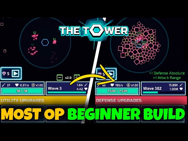 MOST OP BEGINNERS BUILD GUIDE // THE TOWER