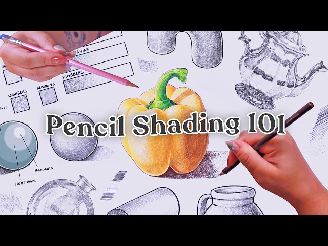 How to Shade ANYTHING with Pencils - Drawing Tutorial