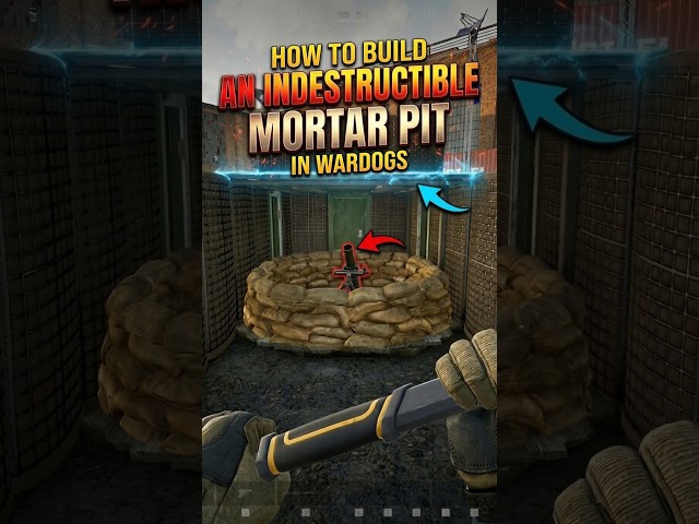 How to Build an Indestructible Mortar Pit in Wardogs! #shorts