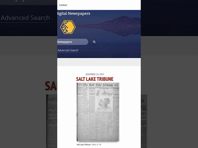 Time travel through Utah's history with just a few clicks!