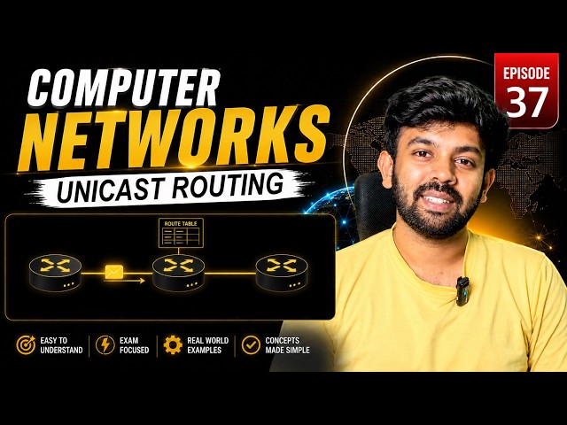 Distance Vector Routing, Bellman Ford, Unicast Routing | Computer Networks - Ep 37 | code io